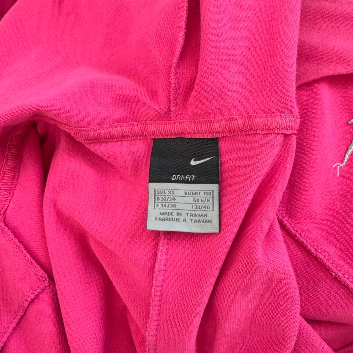 Y2K vintage Nike Studio cropped zip up hoodie dri-fit mesh fitted sporty