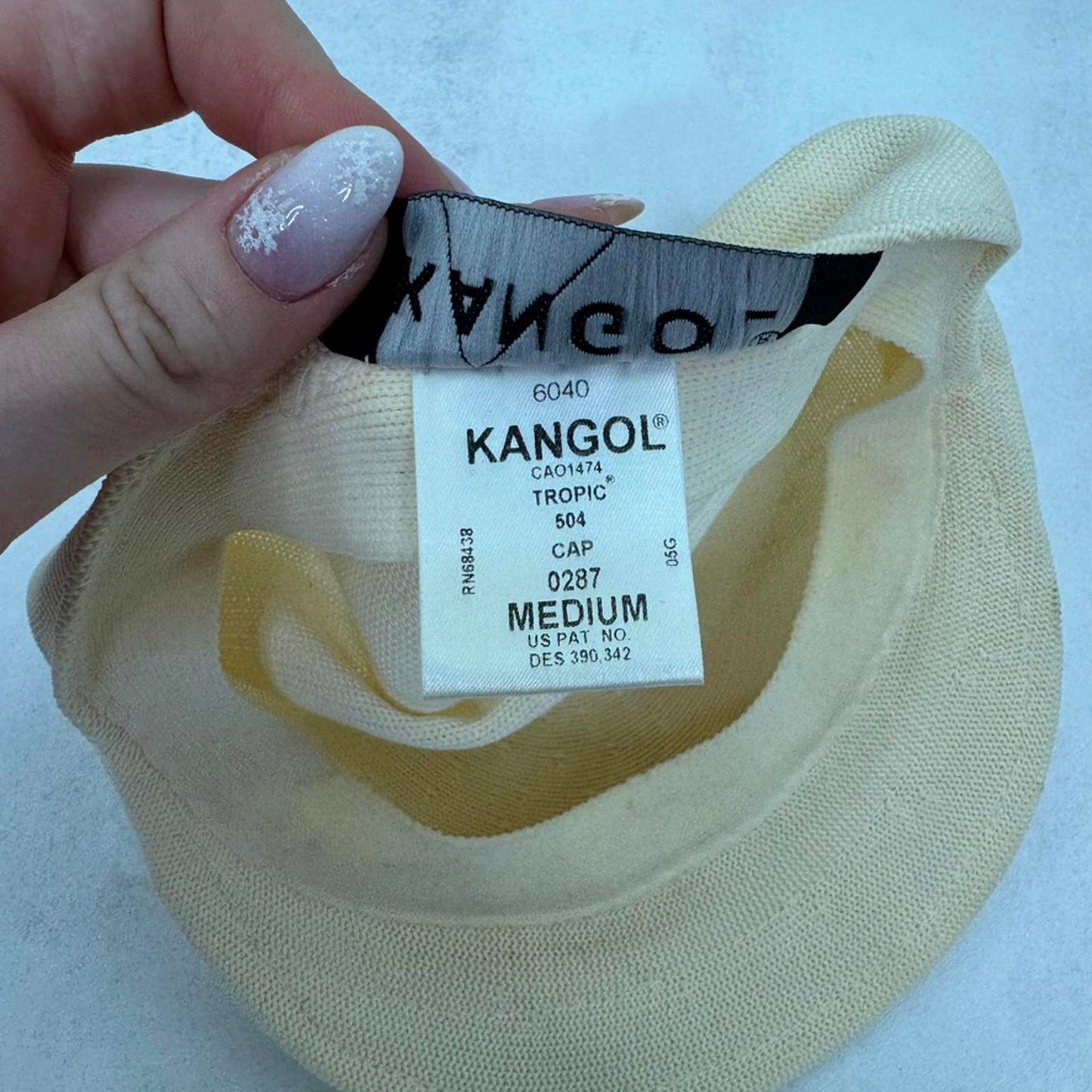 90s Y2K vintage Kangol cap beret unisex cream