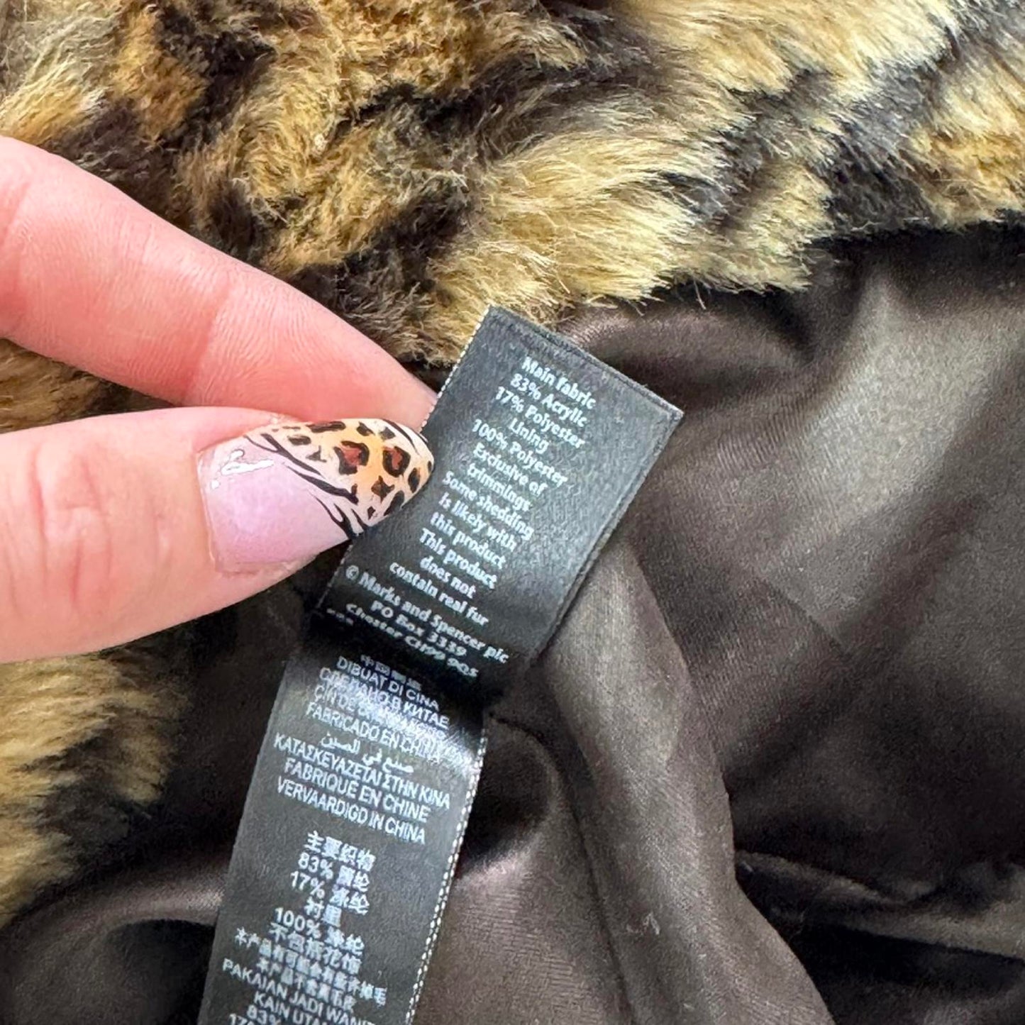 Y2K vintage leopard print faux fur bucket hat velour black bow satin lined