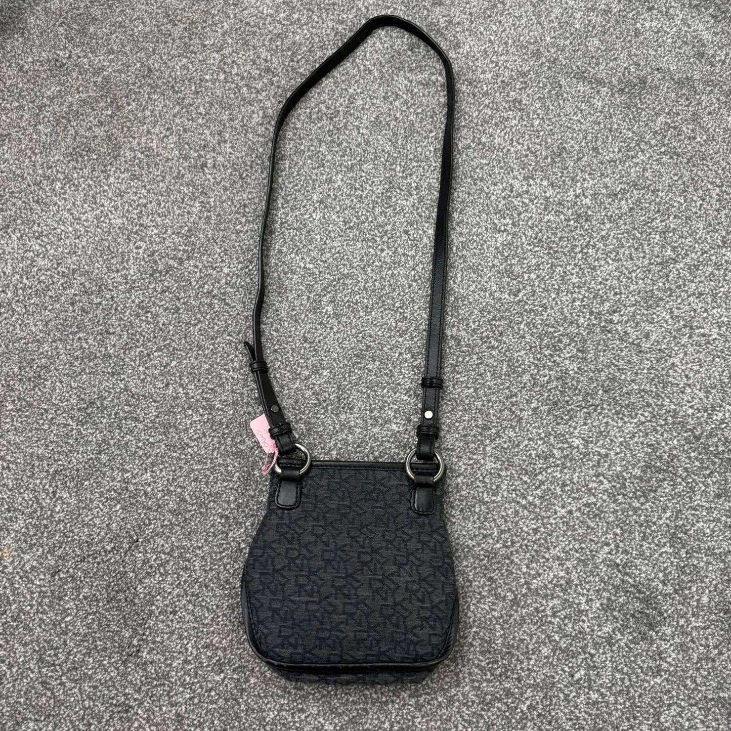 Y2K vintage DKNY small shoulder bag crossbody canvas o ring mini size