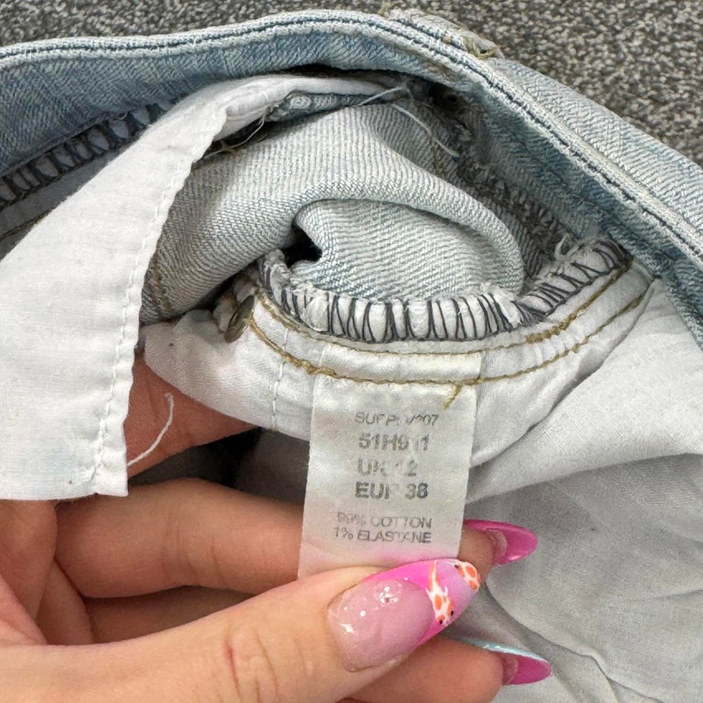 Y2K vintage low rise pleated faded denim mini skirt light blue wash cargo pocket