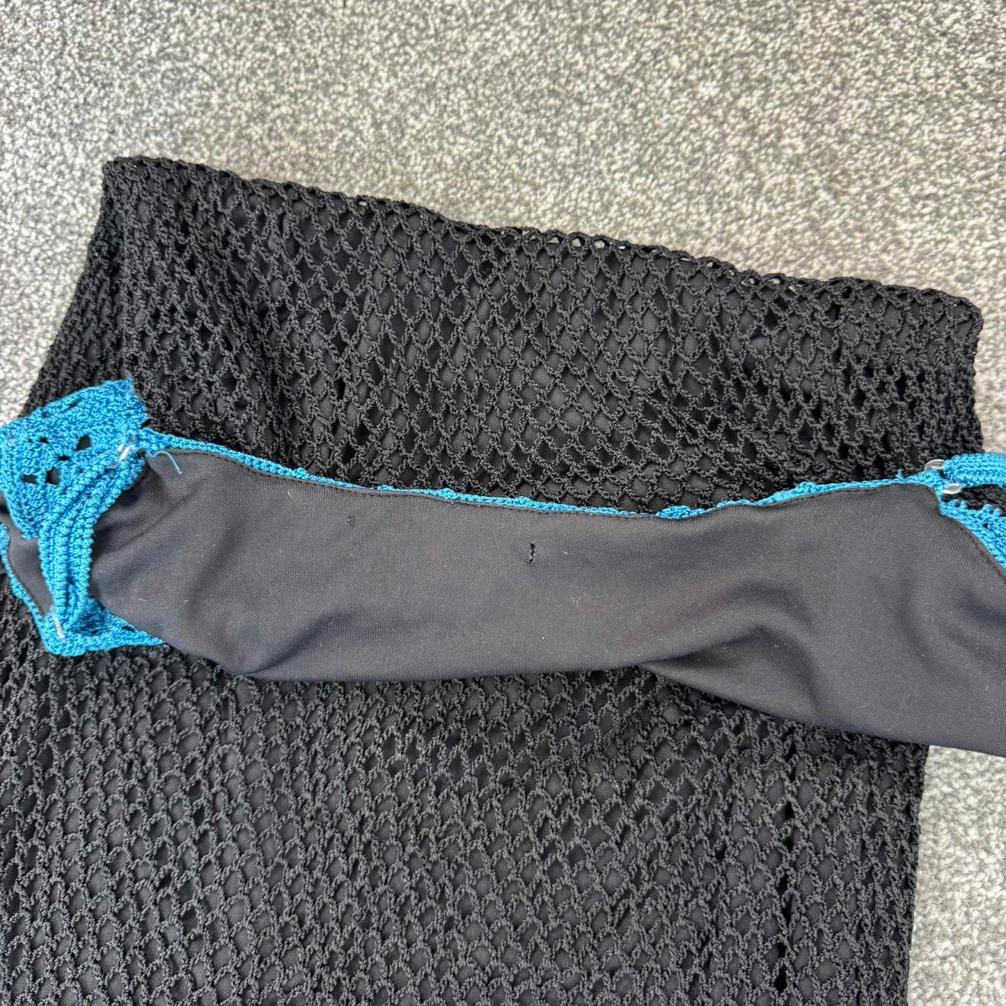 Y2K vintage crochet mini dress v neck summer festival