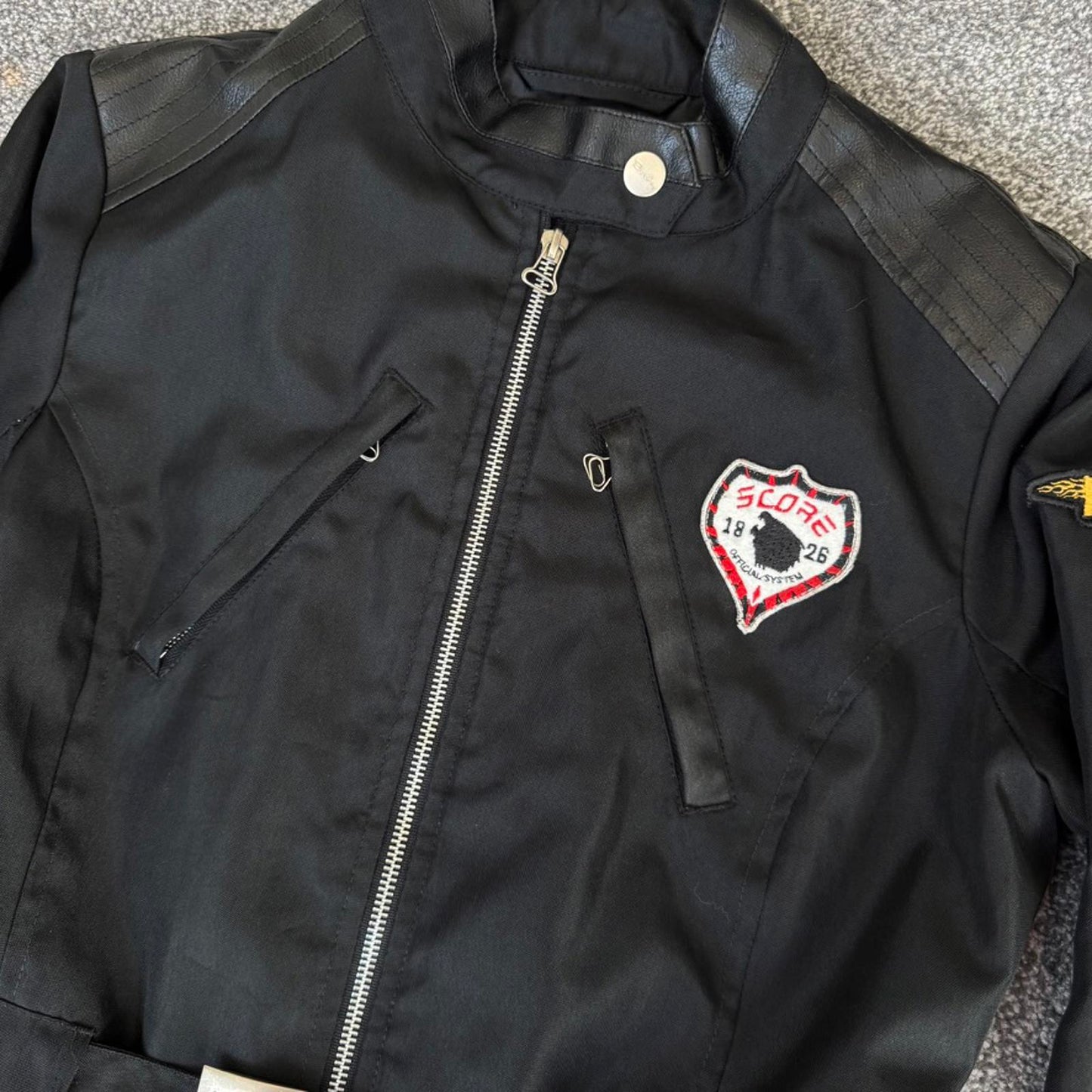 Y2K vintage archive fitted biker jacket