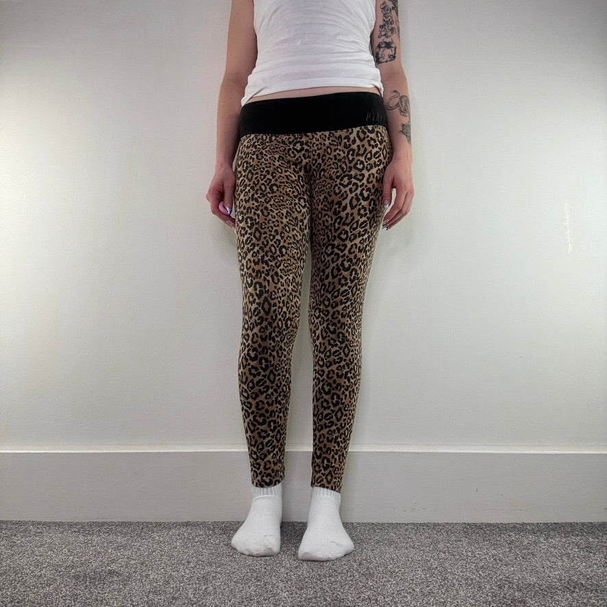 Victoria’s Secret PINK low rise leopard print leggings