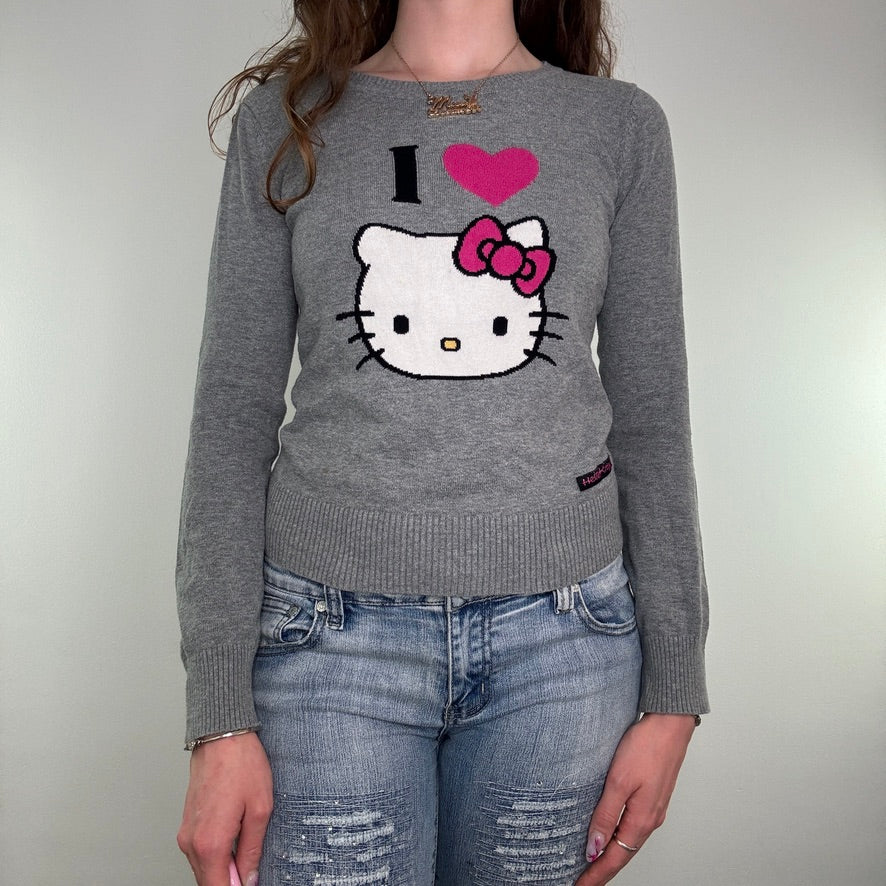 Y2K vintage Hello Kitty fine knit jumper