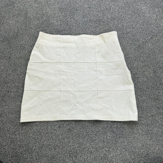 Y2K patchwork stretchy mini skirt