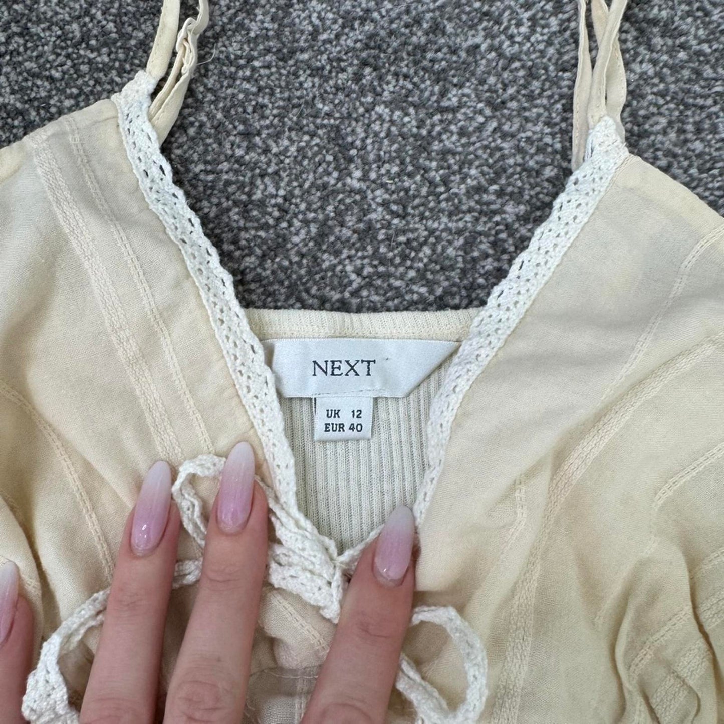 Y2K vintage a line midi dress ruffle fairy boho stripe floral embroidered bow