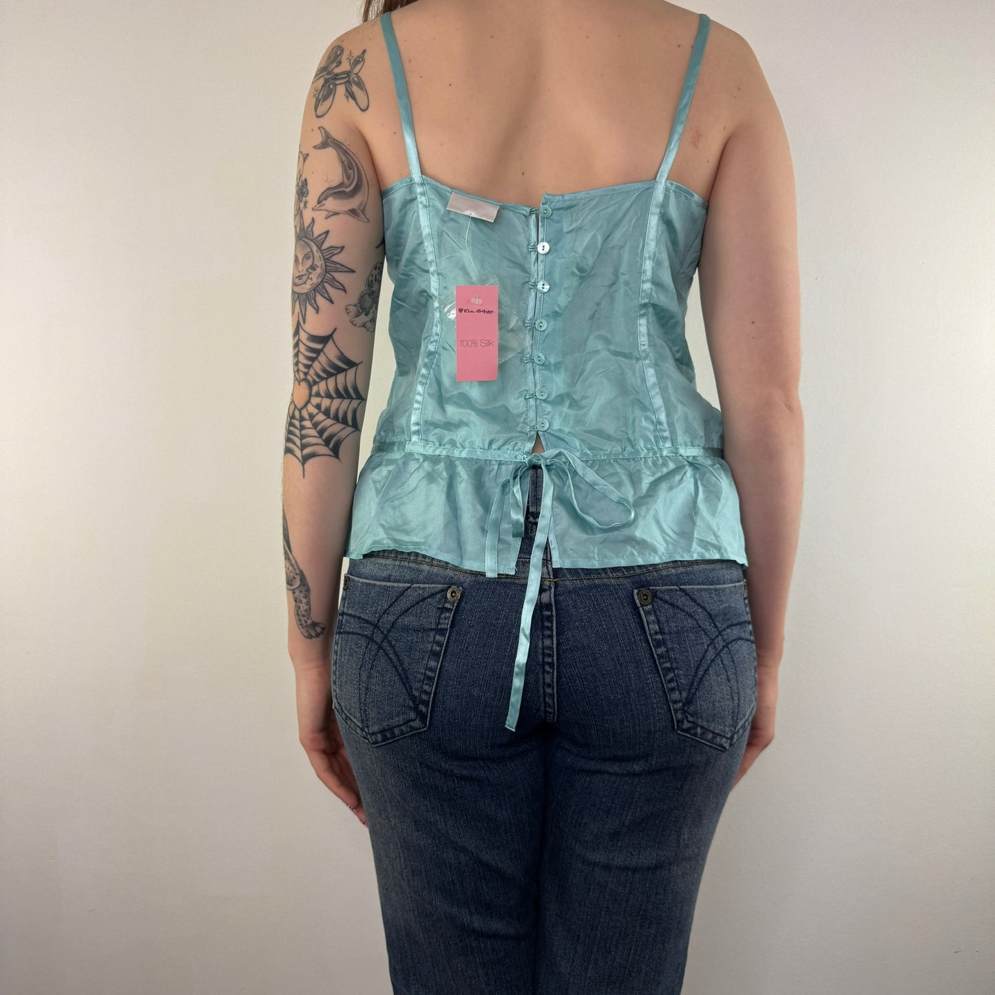 Y2K vintage silk cami top