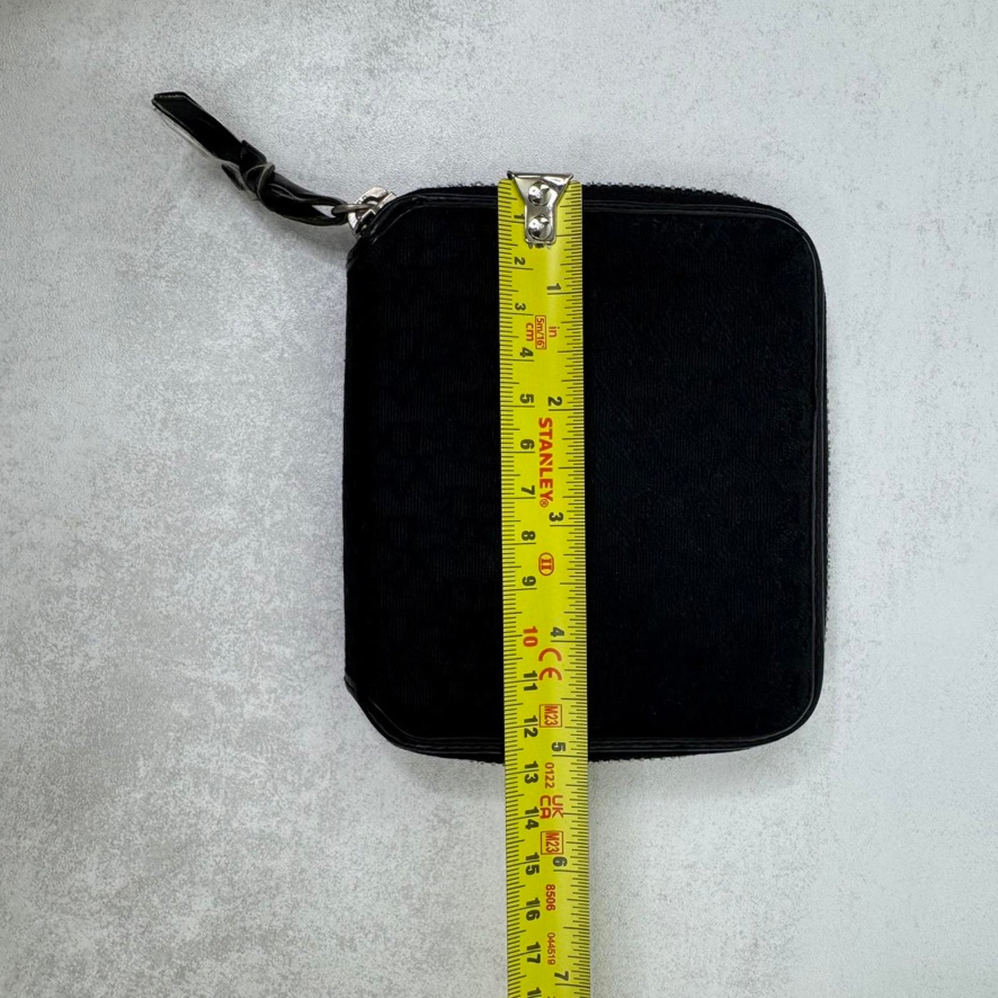 Y2K vintage DKNY wallet purse black zip small canvas