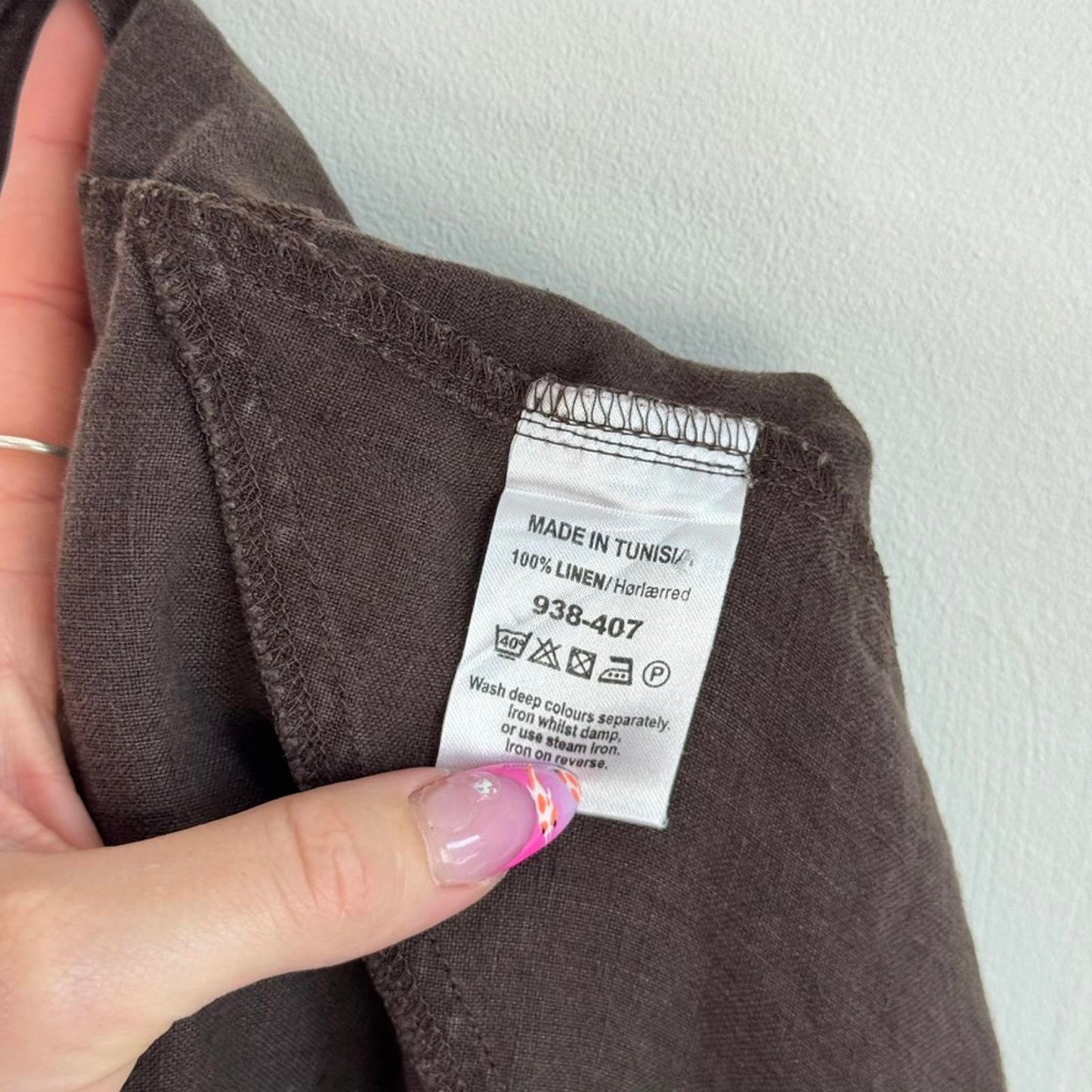 Y2K vintage 100% linen button up short sleeve shirt blouse cargo pockets