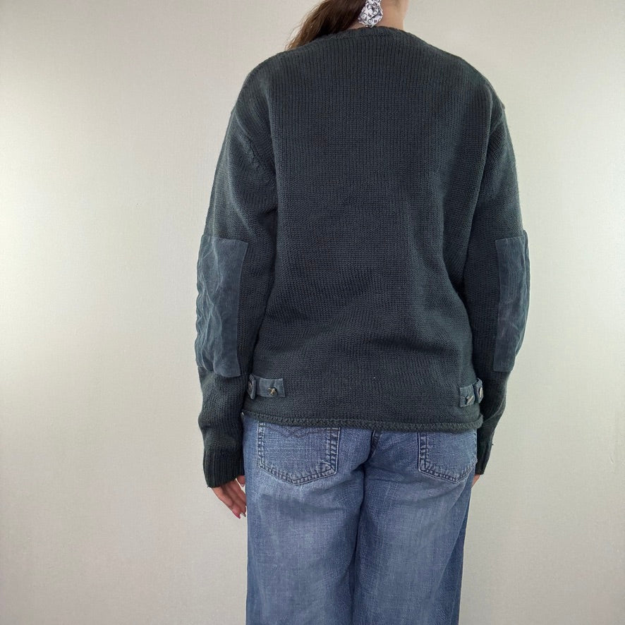 Y2K vintage FCUK spell out wool jumper