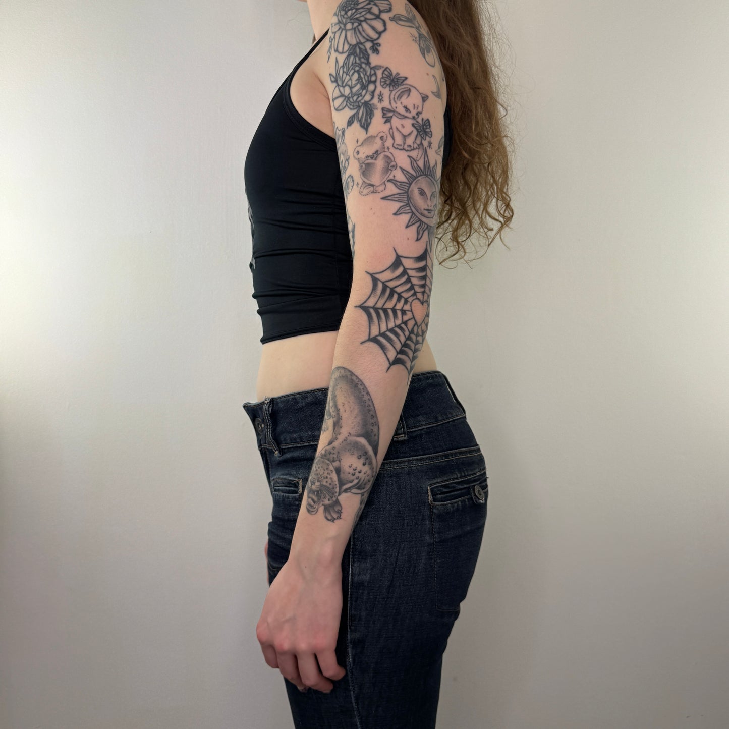 Y2K vintage slinky cherub cami crop top