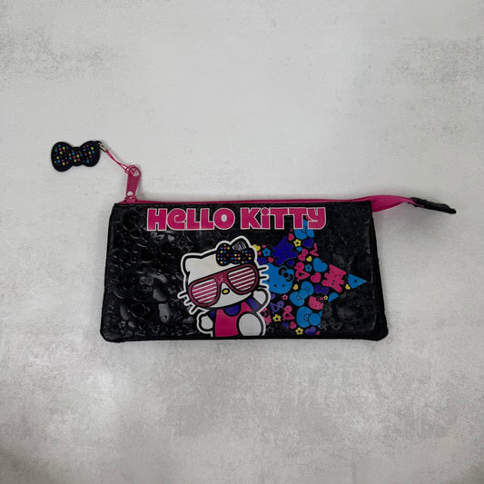 Vintage Hello Kitty Sanrio pencil case / makeup bag star heart charm bow
