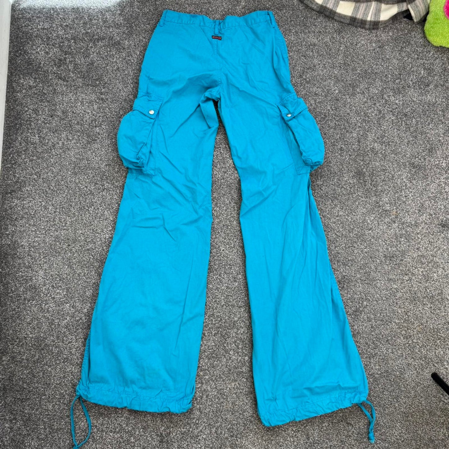 Y2K vintage low rise baggy cargo trousers utility parachute oversized