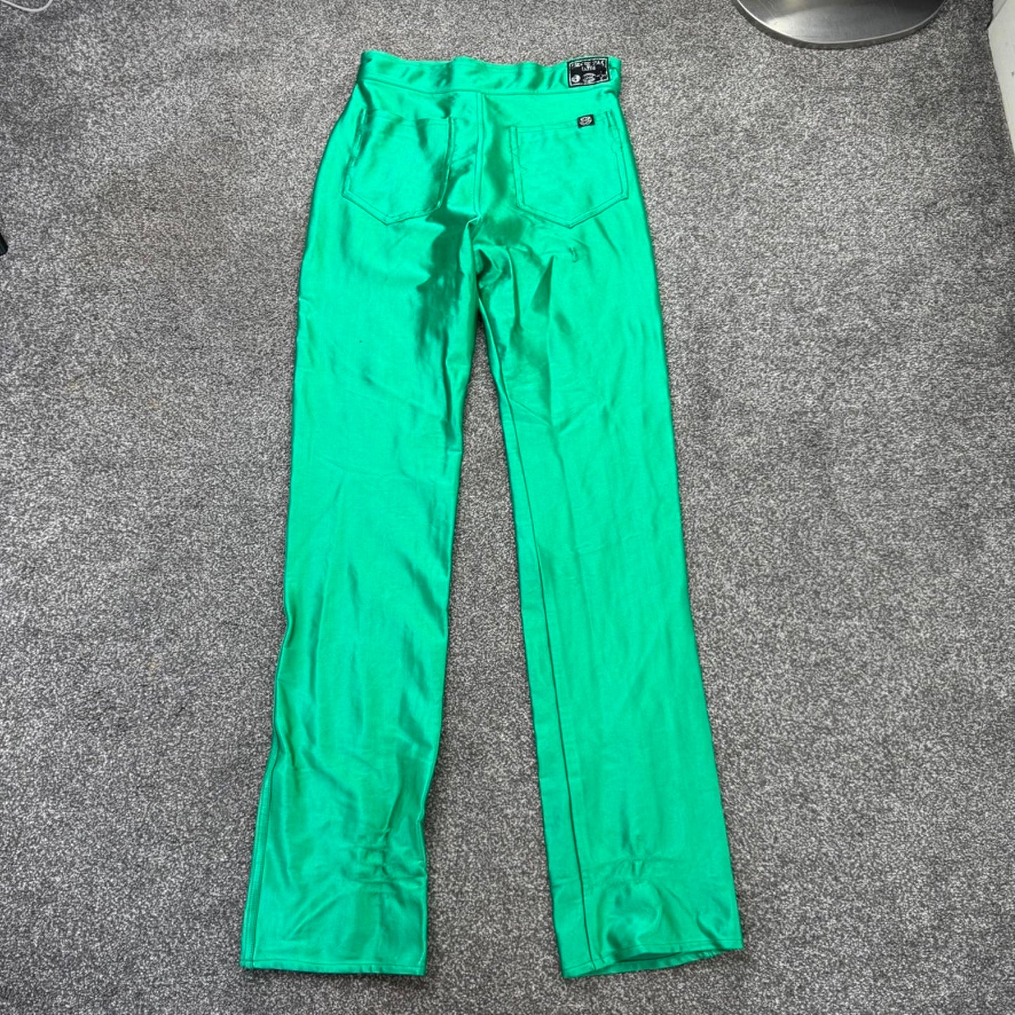 True vintage Peter Golding disco pants trousers stretchy satin shiny