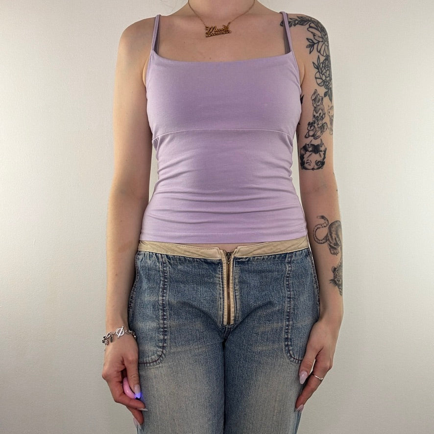 Y2K vintage lilac basic cami top