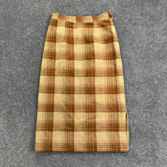 Y2K tartan midi skirt