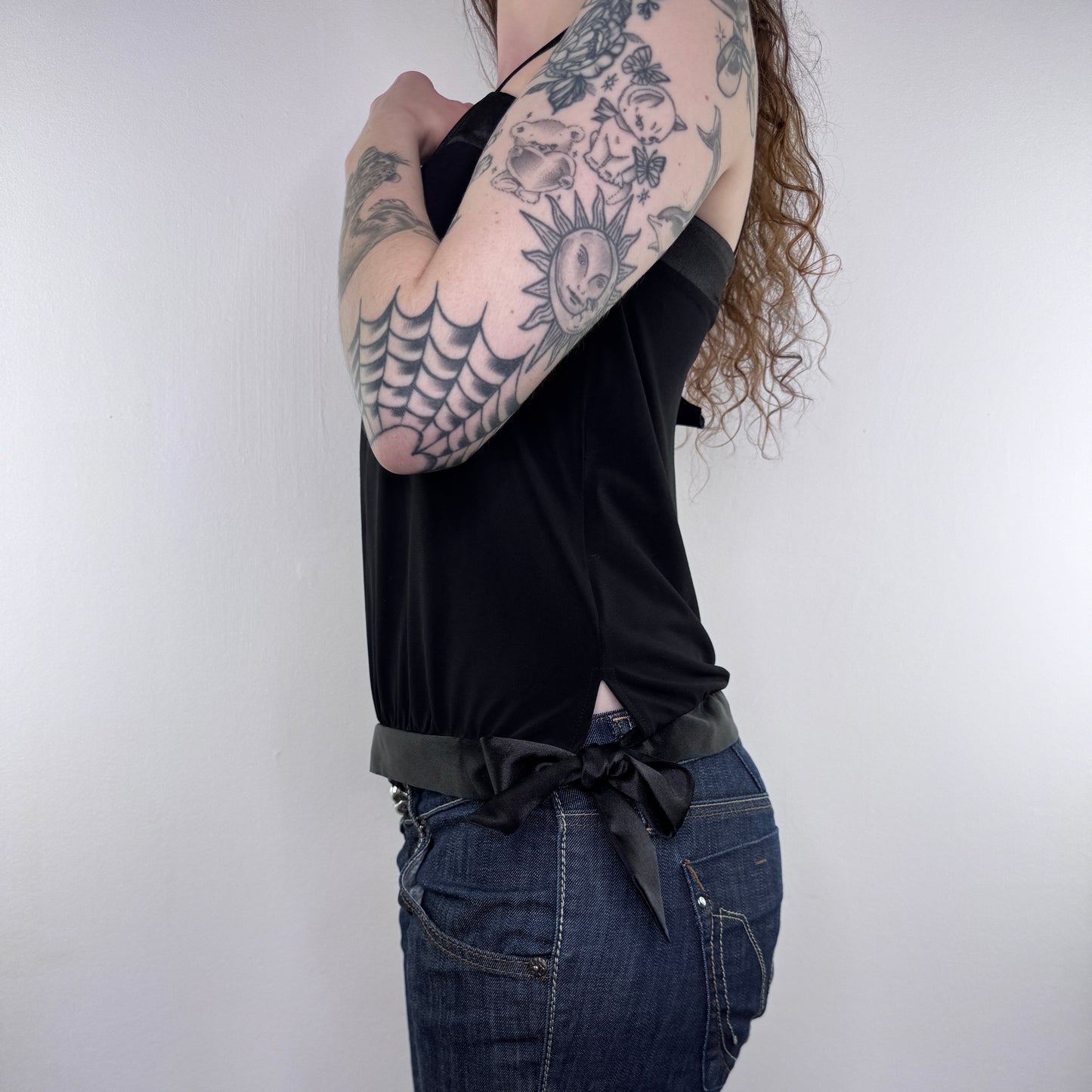 Y2K vintage bow cami top