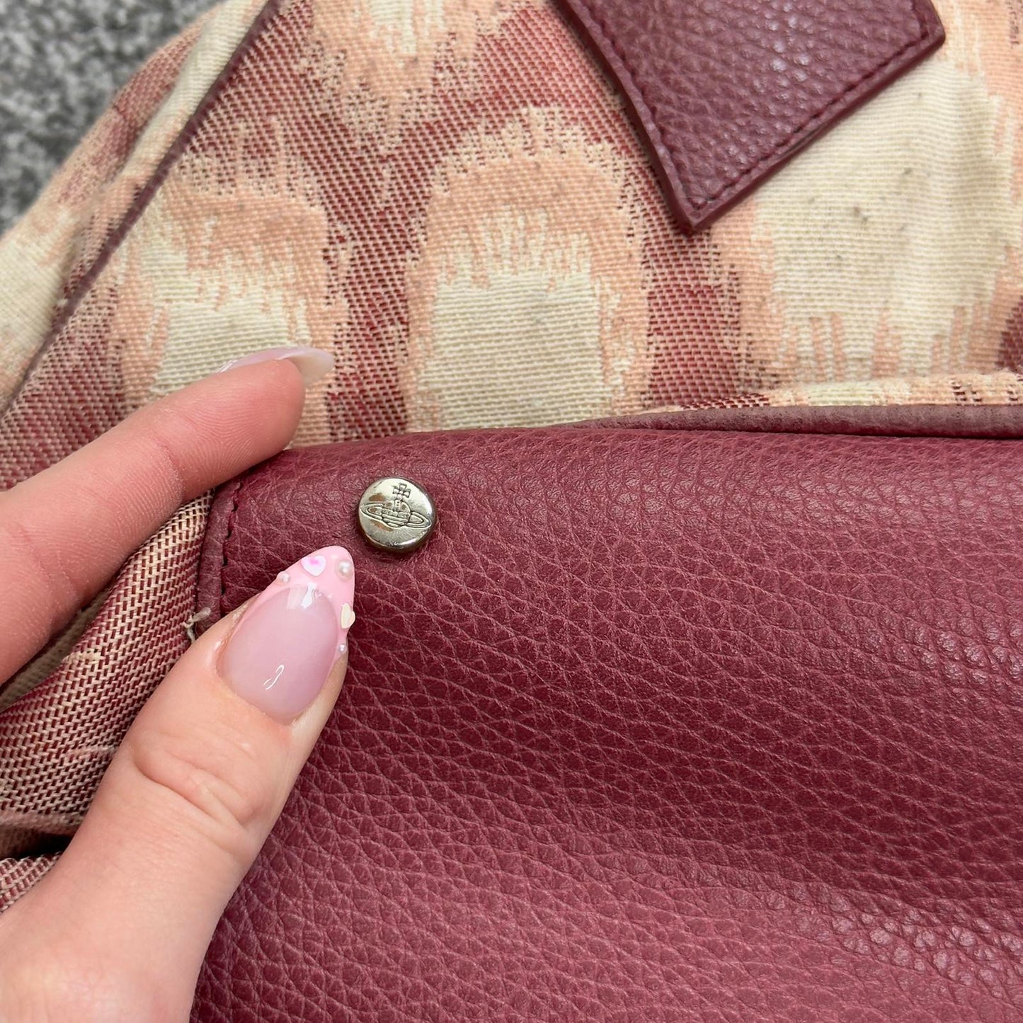 Vintage Vivienne Westwood Yasmine bowling handbag St Tropez cloth leopard print