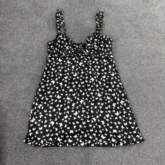 Y2K vintage La Senza satin butterfly nightdress nightie frill strap