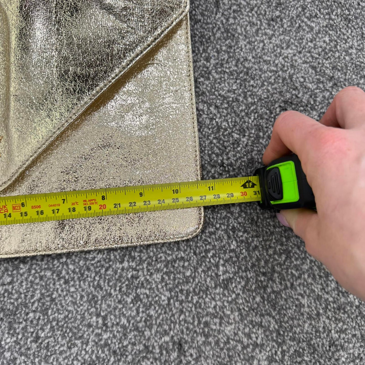 Mugler Alien Goddess Gold Pouch Clutch Bag Small