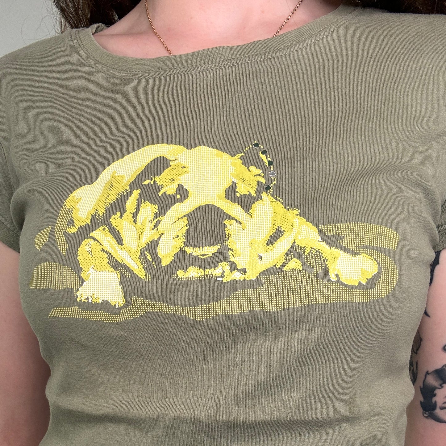 Y2K vintage graphic bulldog top