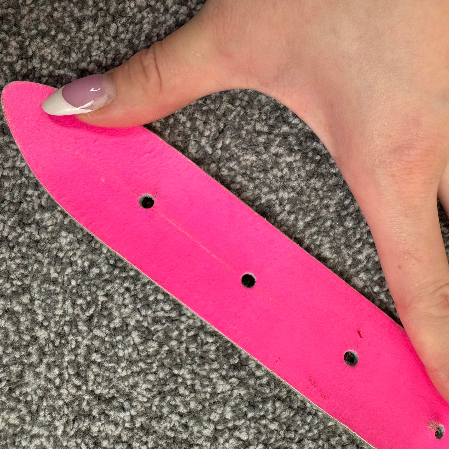 Y2K vintage Lowlife belt genuine leather studded pink silver