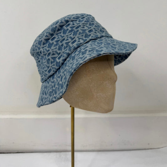 DKNY denim bucket hat light blue denim wash one size summer