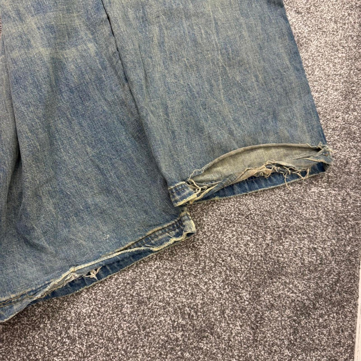 Jaded London men's kingdom colossus jeans low rise faded union jack baggy