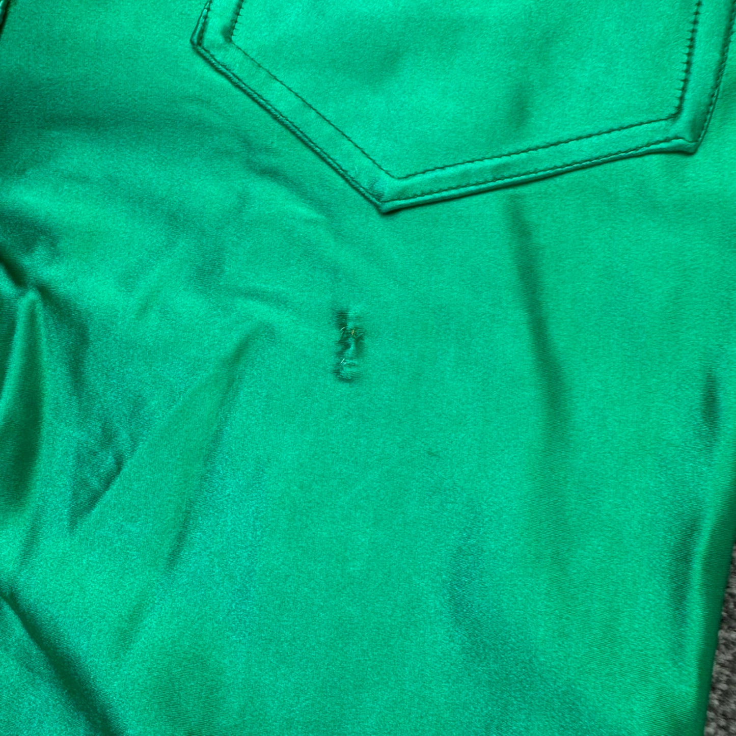 True vintage Peter Golding disco pants trousers stretchy satin shiny