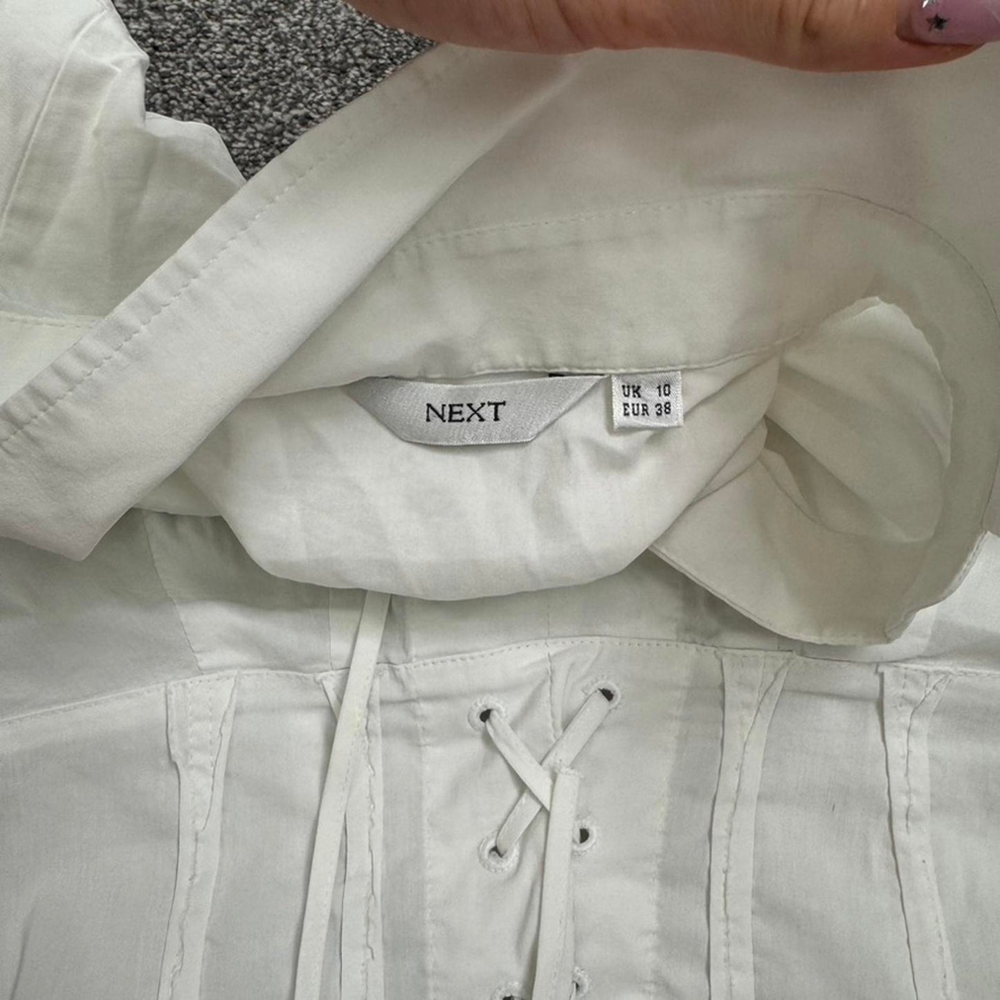 Y2K vintage stretchy long sleeve shirt lace up v neck blouse office tailored