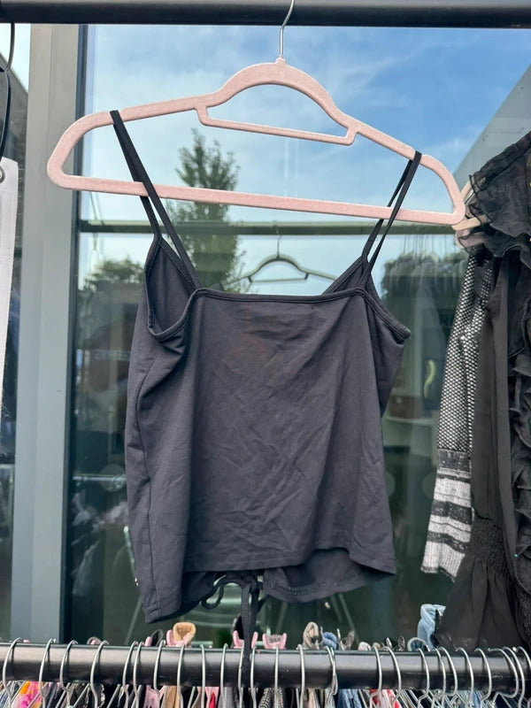 Y2K vintage ruched slinky cami top