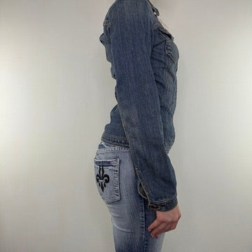 Y2K vintage Miss Sixty fitted button up denim jacket