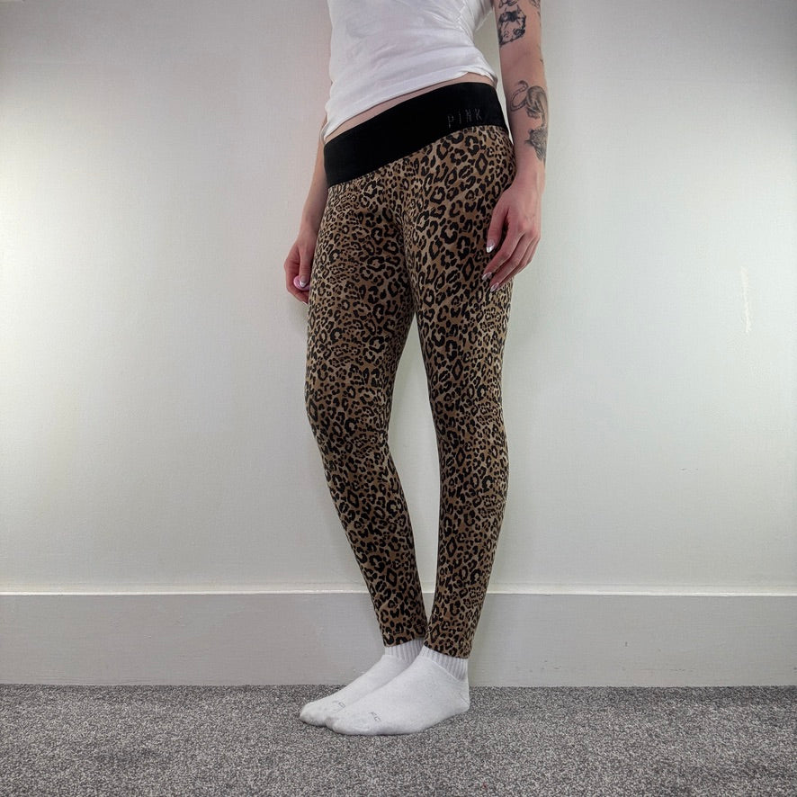 Victoria’s Secret PINK low rise leopard print leggings