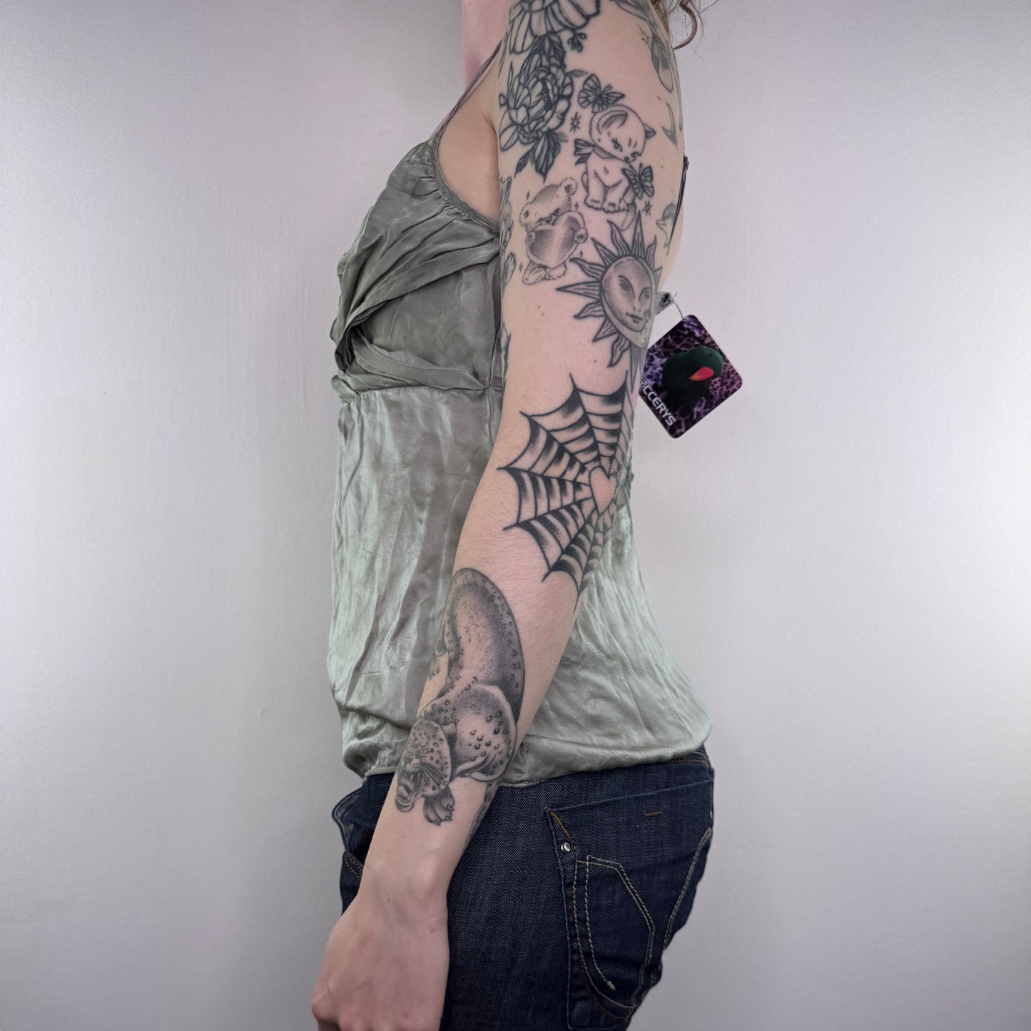 Y2K vintage Topshop silk knot bust cami top