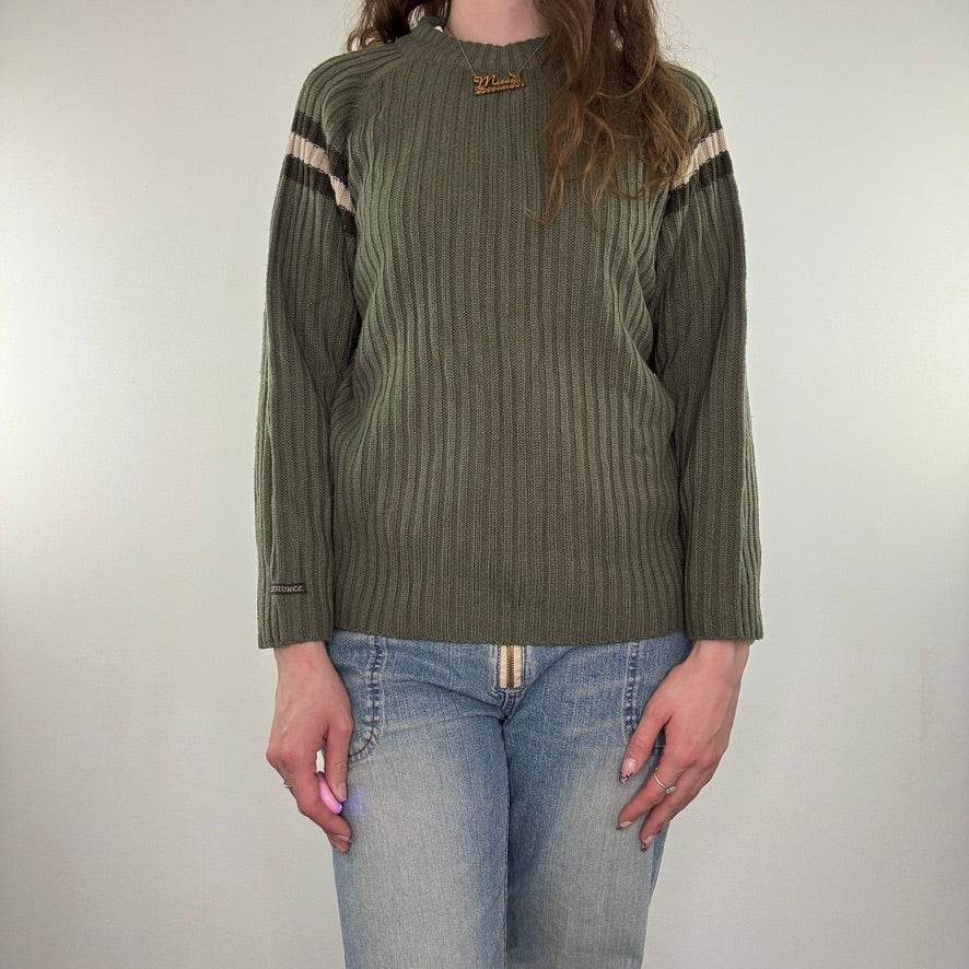 Y2K vintage knit striped jumper