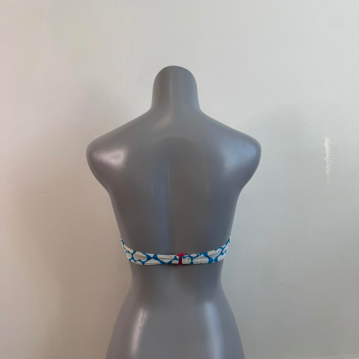 Y2K vintage heart strapless bikini top