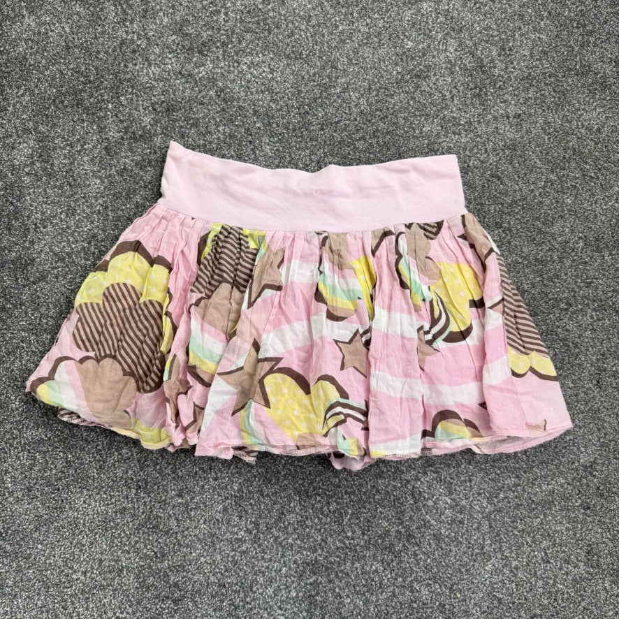 Y2K vintage kawaii mini skirt low rise star heart bow floaty puff harajuku