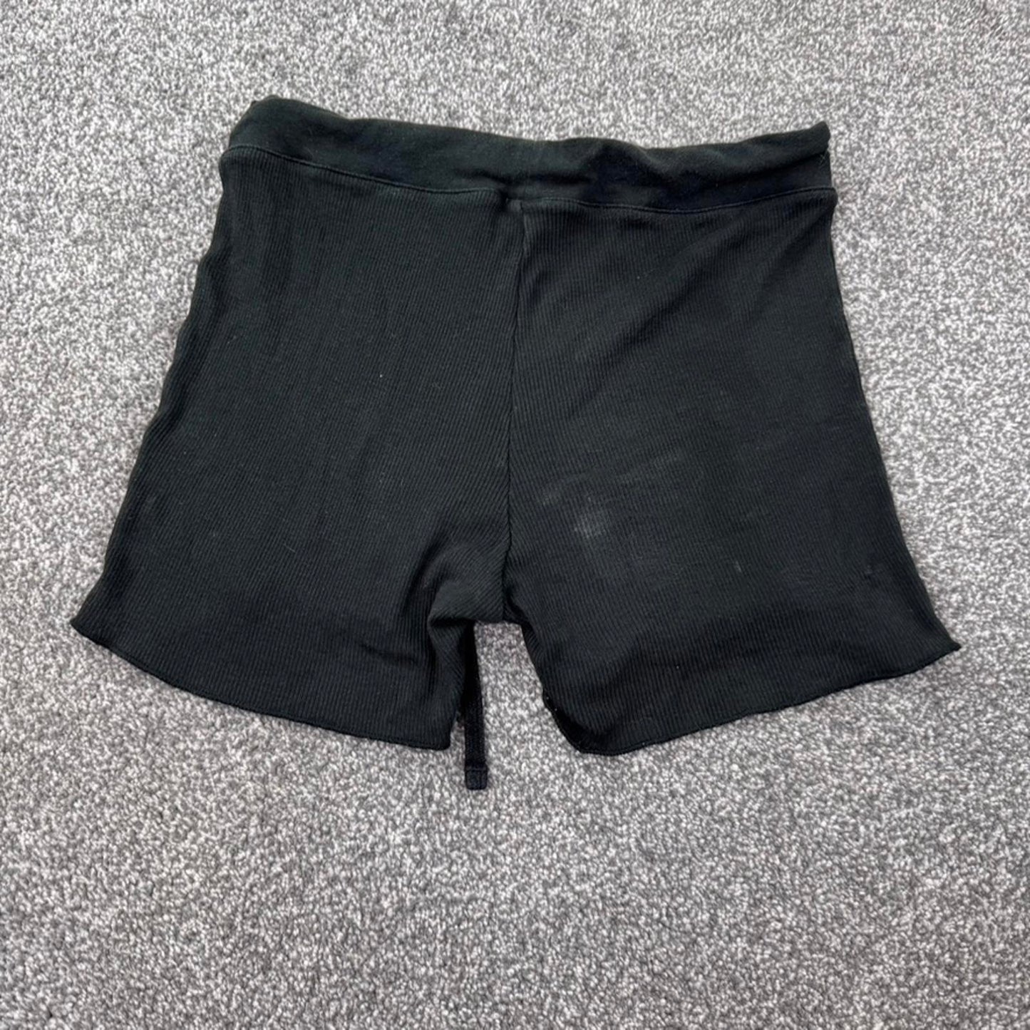 Skims ribbed mini shorts stretchy drawstring