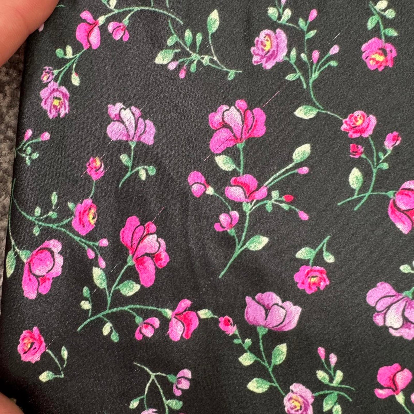 Victoria's Secret nightie night dress mini shorts ditsy floral thigh slit bow