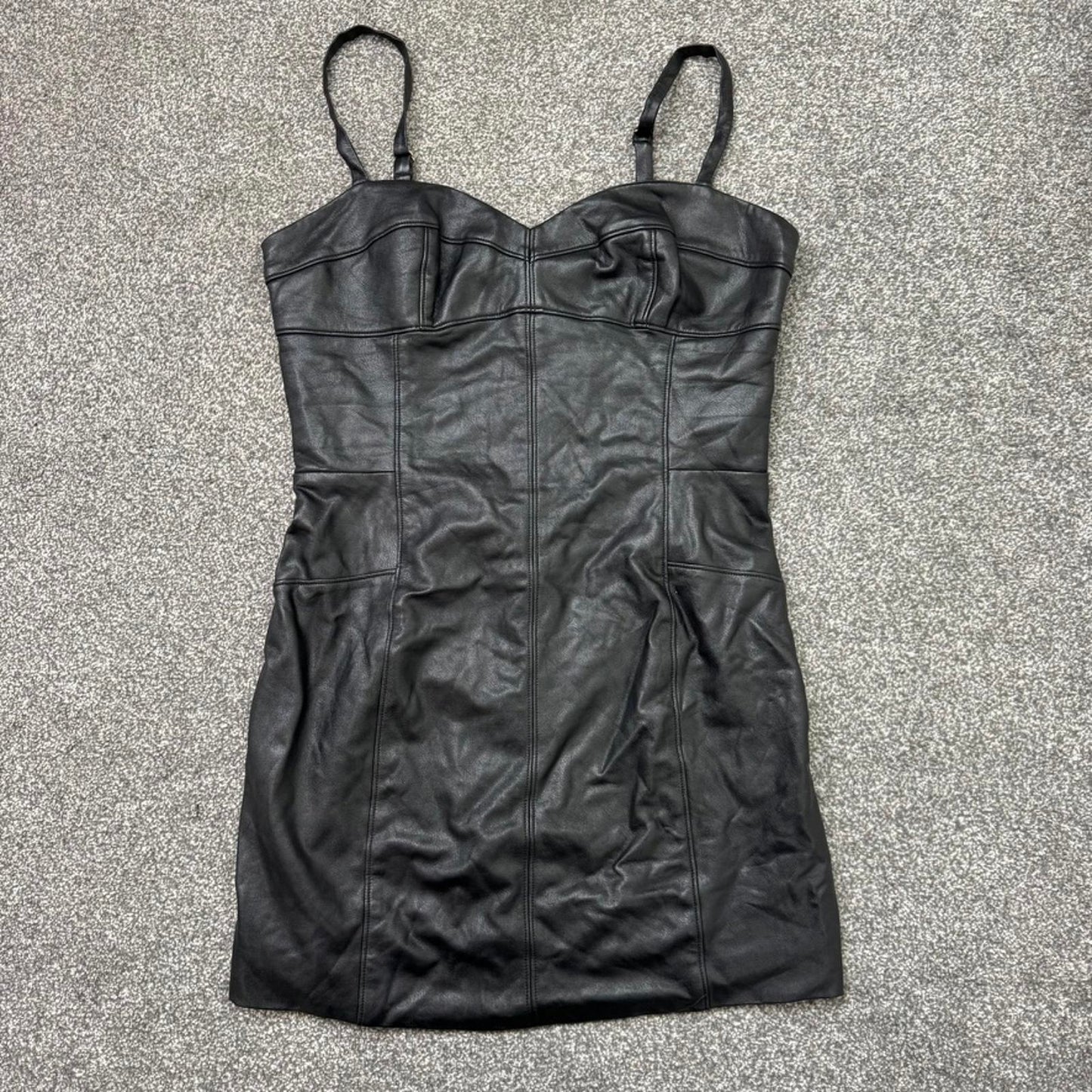 Amanda Uprichard faux leather mini dress