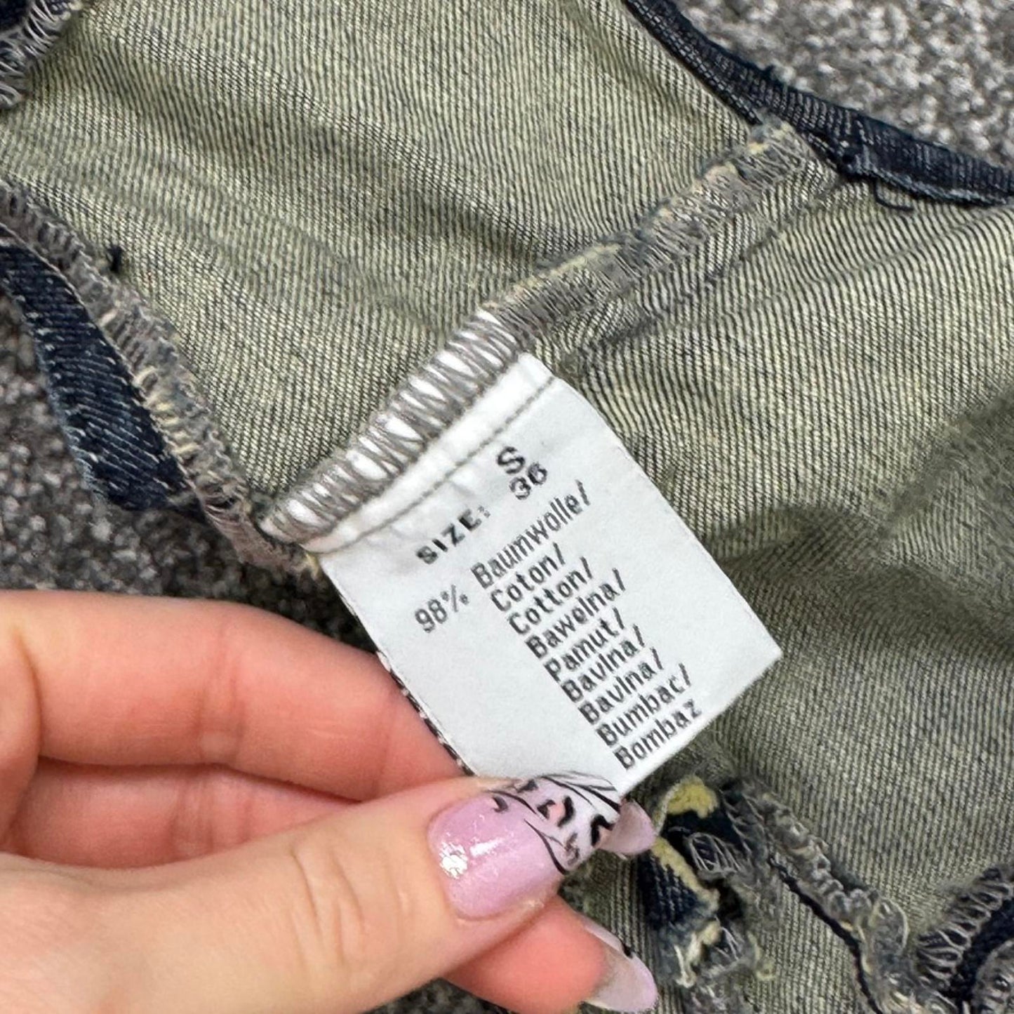 Y2K vintage studded open denim waistcoat jacket faded wash blue sleeveless