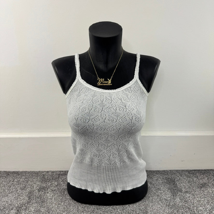 Y2K vintage fine knit cami top
