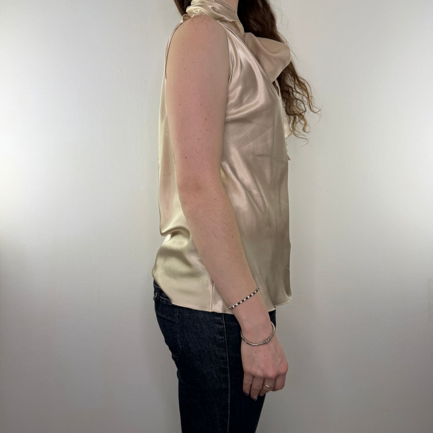 Y2K vintage Morgan De Toi halter neck floaty top