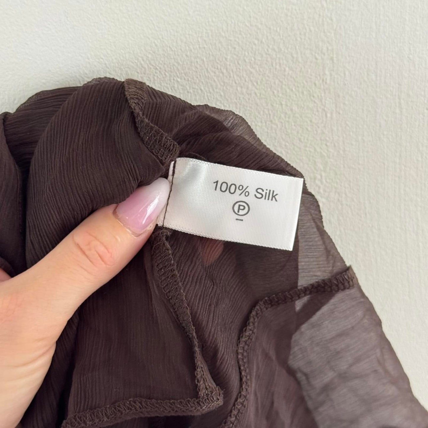 Y2K vintage 100% pure silk sheer blouse short sleeve cardigan shrug floral