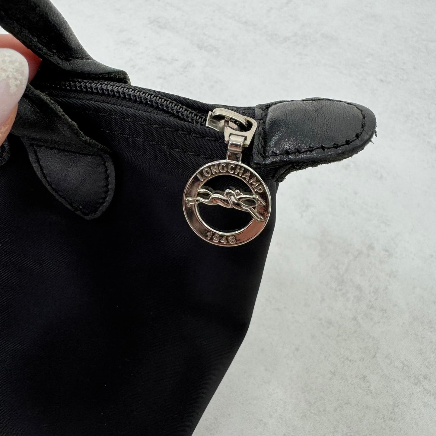 Longchamp Le Pliage bag small mini black