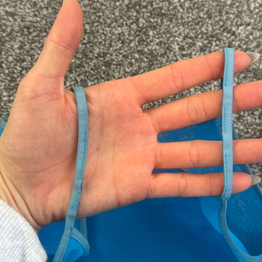 Issey Miyake Pleats Please mesh cami top