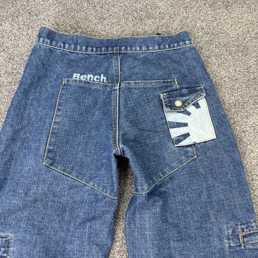 Y2K Bench denim cargo baggy jeans