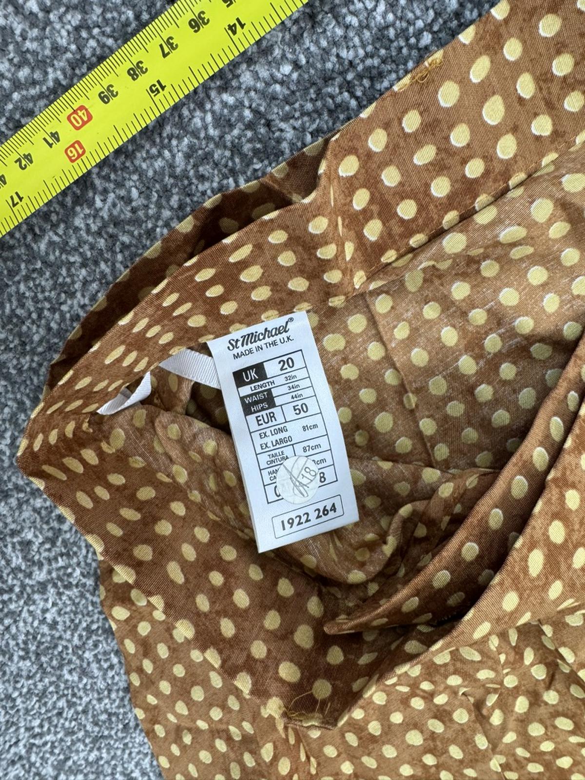 90s vintage polka dot wrap around style maxi skirt a line flowy lightweight belt