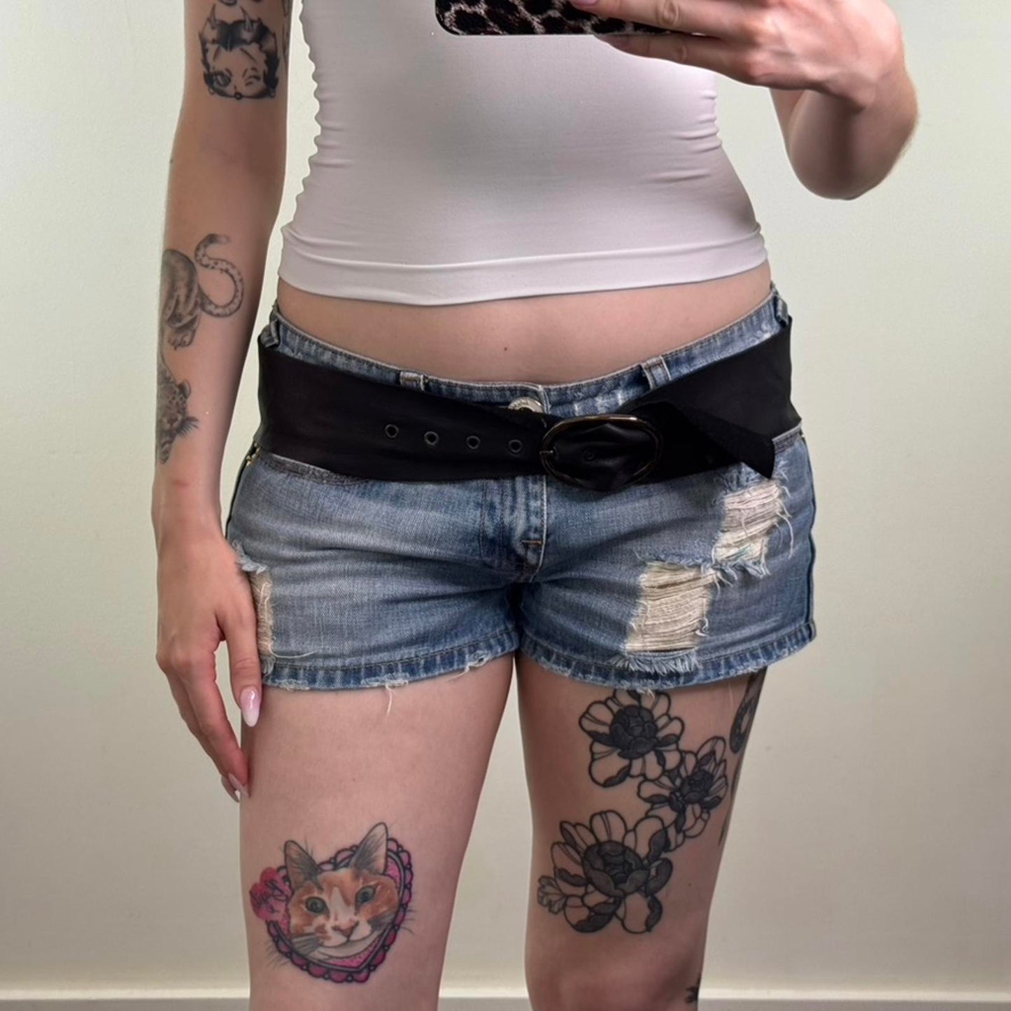 Y2K vintage Next genuine leather chunky belt oval buckle